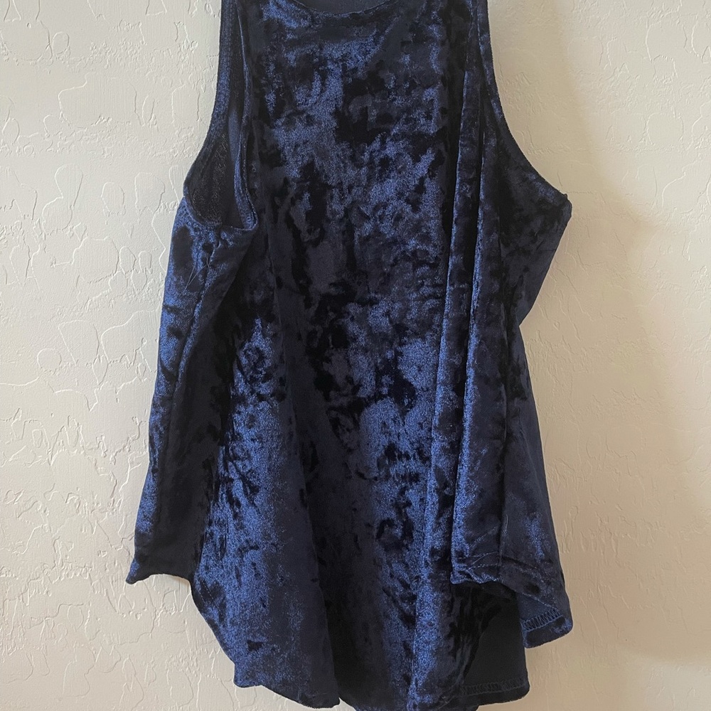 Royal Blue Velvet shirt